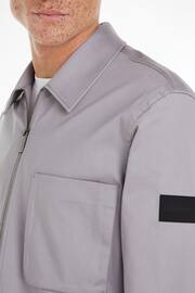 Calvin Klein Grey 3D Pocket Overshirt - Image 3 of 6