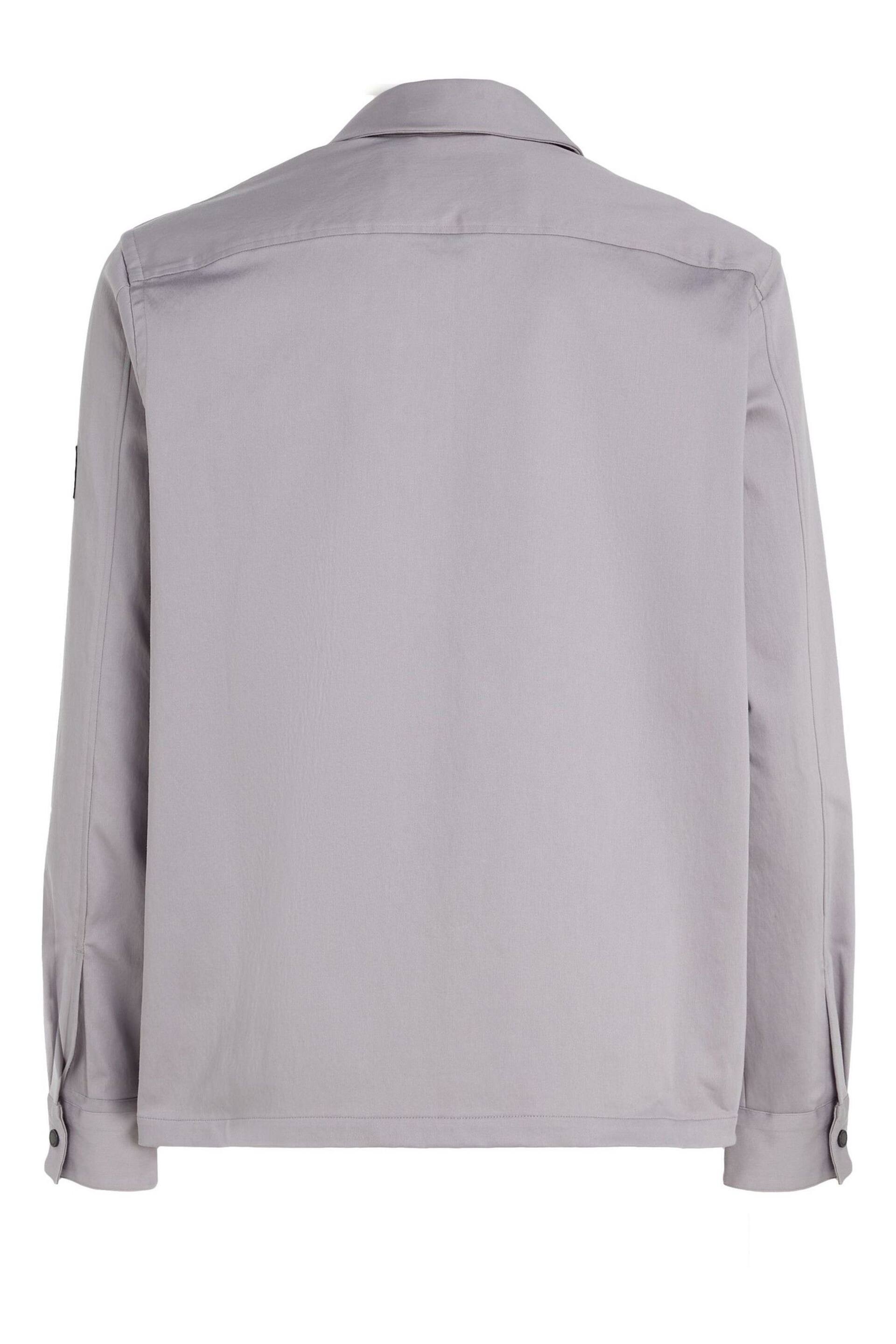 Calvin Klein Grey 3D Pocket Overshirt - Image 5 of 6