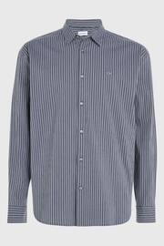 Calvin Klein Grey Stretch Stripe Shirt - Image 3 of 3