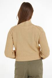 Calvin Klein Jeans Washed Monologo Natural Sweater - Image 2 of 6