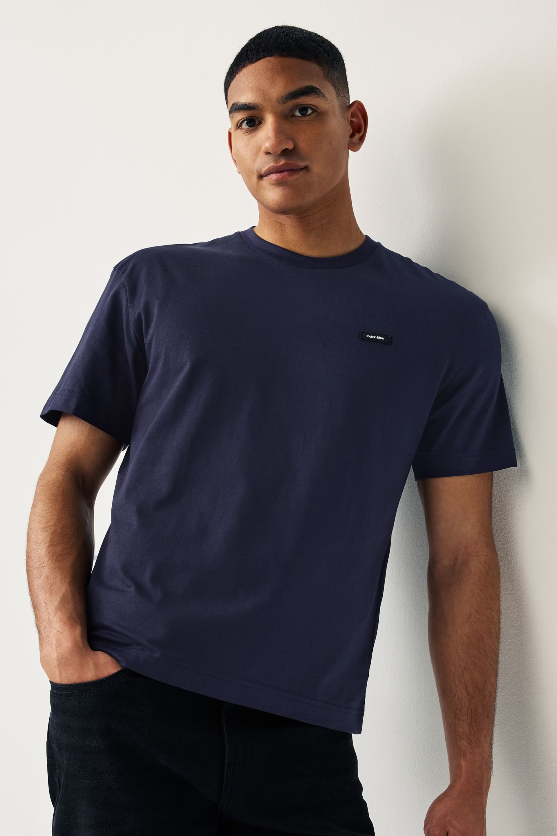 Calvin Klein Blue Comfort T-Shirt - Image 1 of 4
