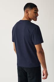 Calvin Klein Blue Comfort T-Shirt - Image 2 of 4