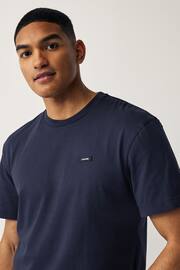 Calvin Klein Blue Comfort T-Shirt - Image 3 of 4