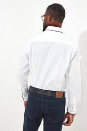 Joe Browns White Remarkable Double Collar Shirt - Image 2 of 5