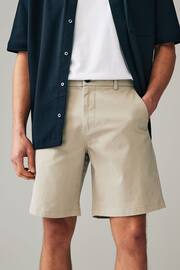 Navy Blue/Grey/Stone Loose Stretch Chinos Shorts 3 Pack - Image 6 of 15