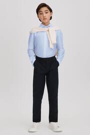 Reiss Soft Blue Remote Junior Slim Fit Cotton Shirt - Image 1 of 4