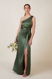 Rewritten Green Porto One Shoulder Bridesmaid Dress - Image 1 of 4