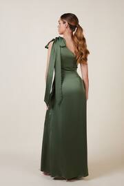 Rewritten Green Porto One Shoulder Bridesmaid Dress - Image 2 of 4