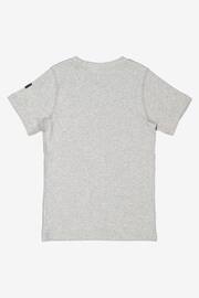 Polarn O. Pyret Grey Organic Cotton Short Sleeve T-Shirt - Image 2 of 2