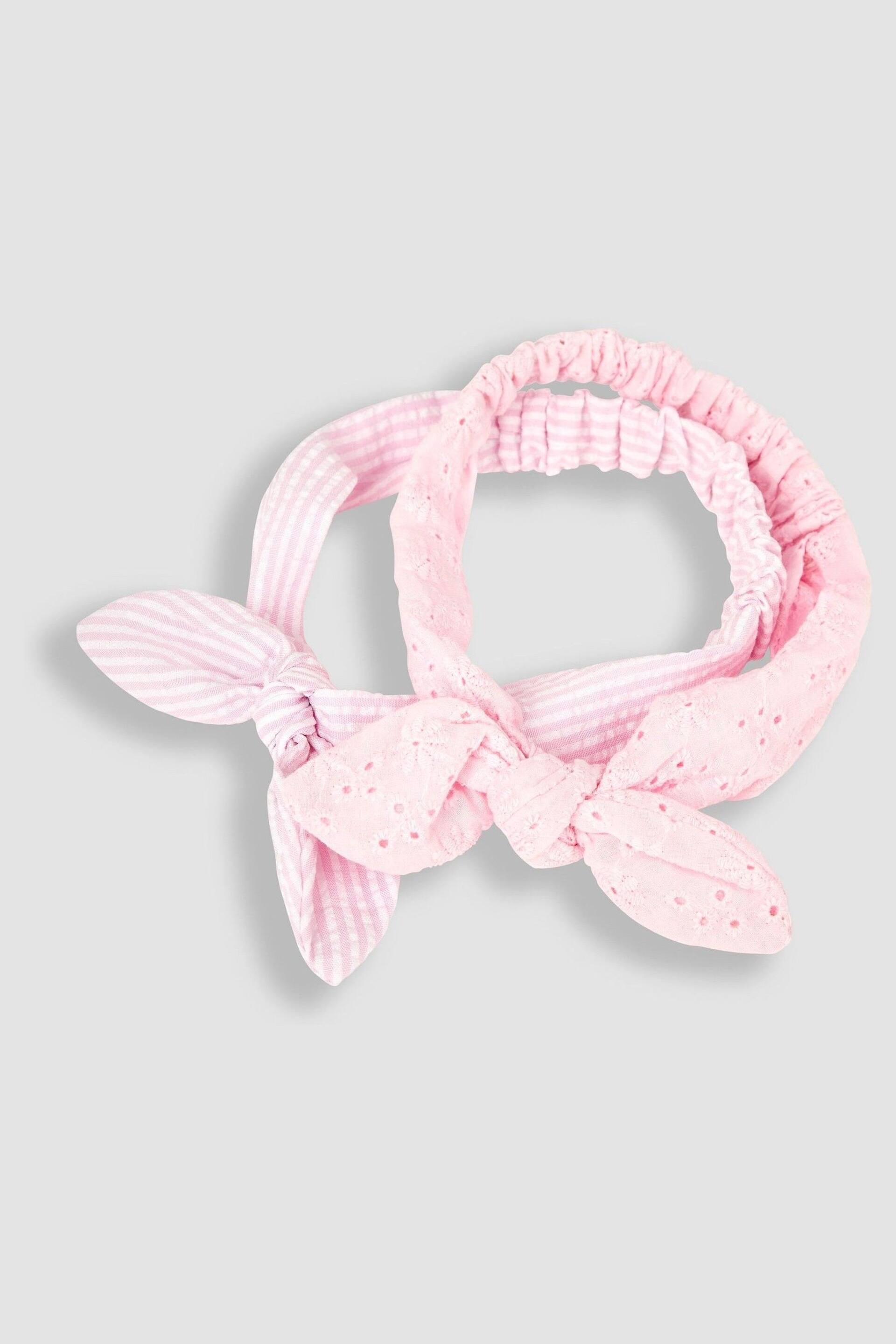 JoJo Maman Bébé Pink 2-Pack Headbands - Image 2 of 4