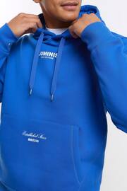 River Island Blue Long Sleeve Luminis Hoodie - Image 4 of 5