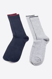 River Island Grey Rib Multipack of 5 Ankle Socks - Image 2 of 3