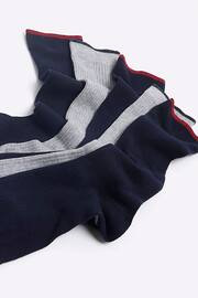 River Island Grey Rib Multipack of 5 Ankle Socks - Image 3 of 3