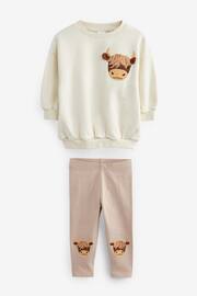 Cream Hamish Character Sweat and Leggings Set (3mths-7yrs) - Image 6 of 7