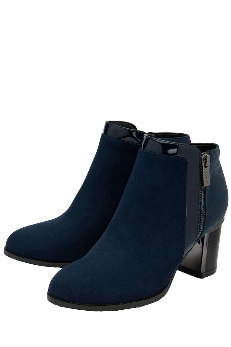 Lotus Blue Dark Ankle Boots - Image 2 of 4