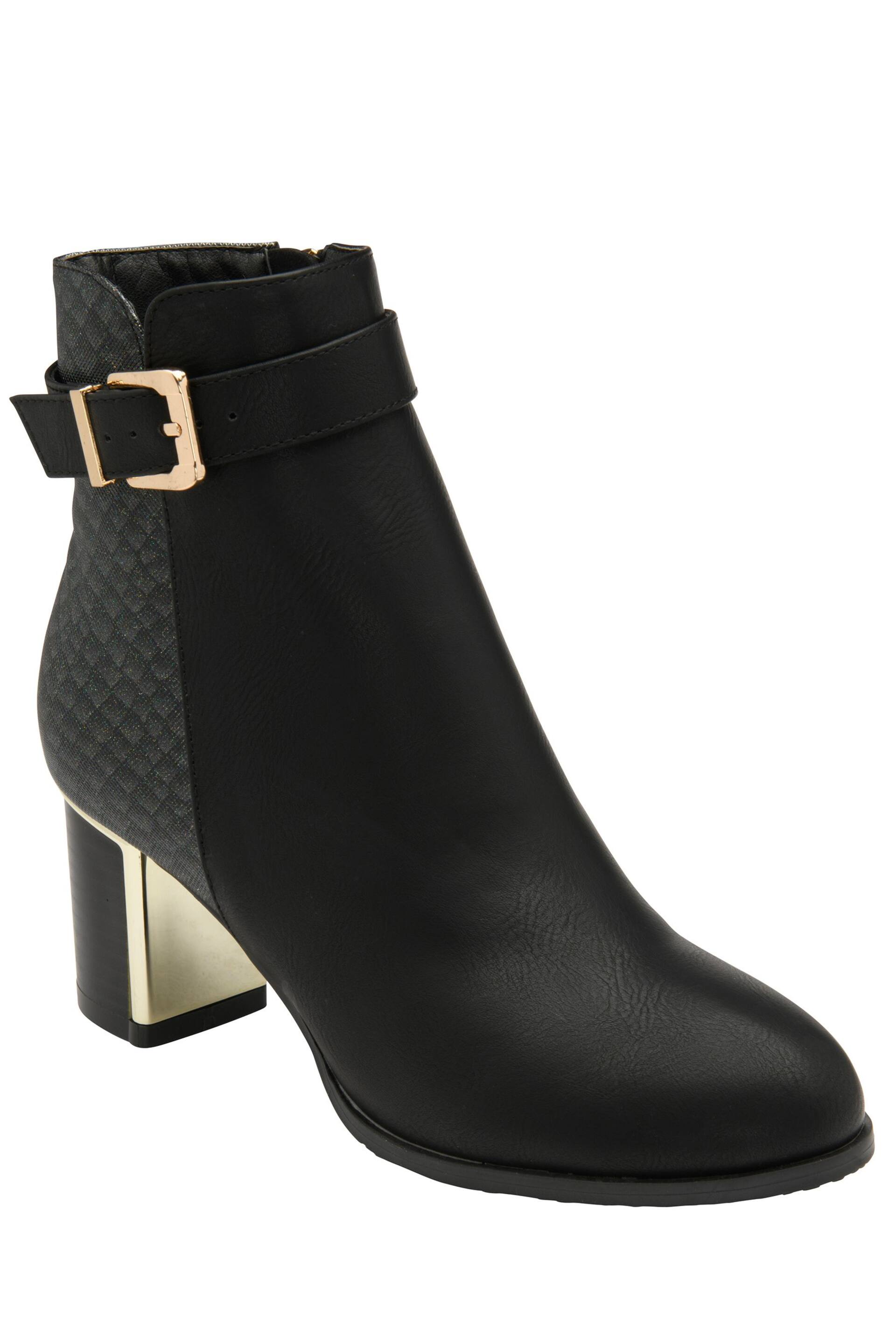 Lotus Black chrome Ankle Boots - Image 1 of 4