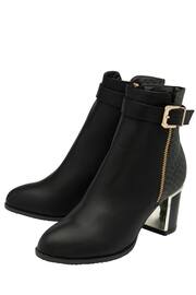 Lotus Black chrome Ankle Boots - Image 2 of 4