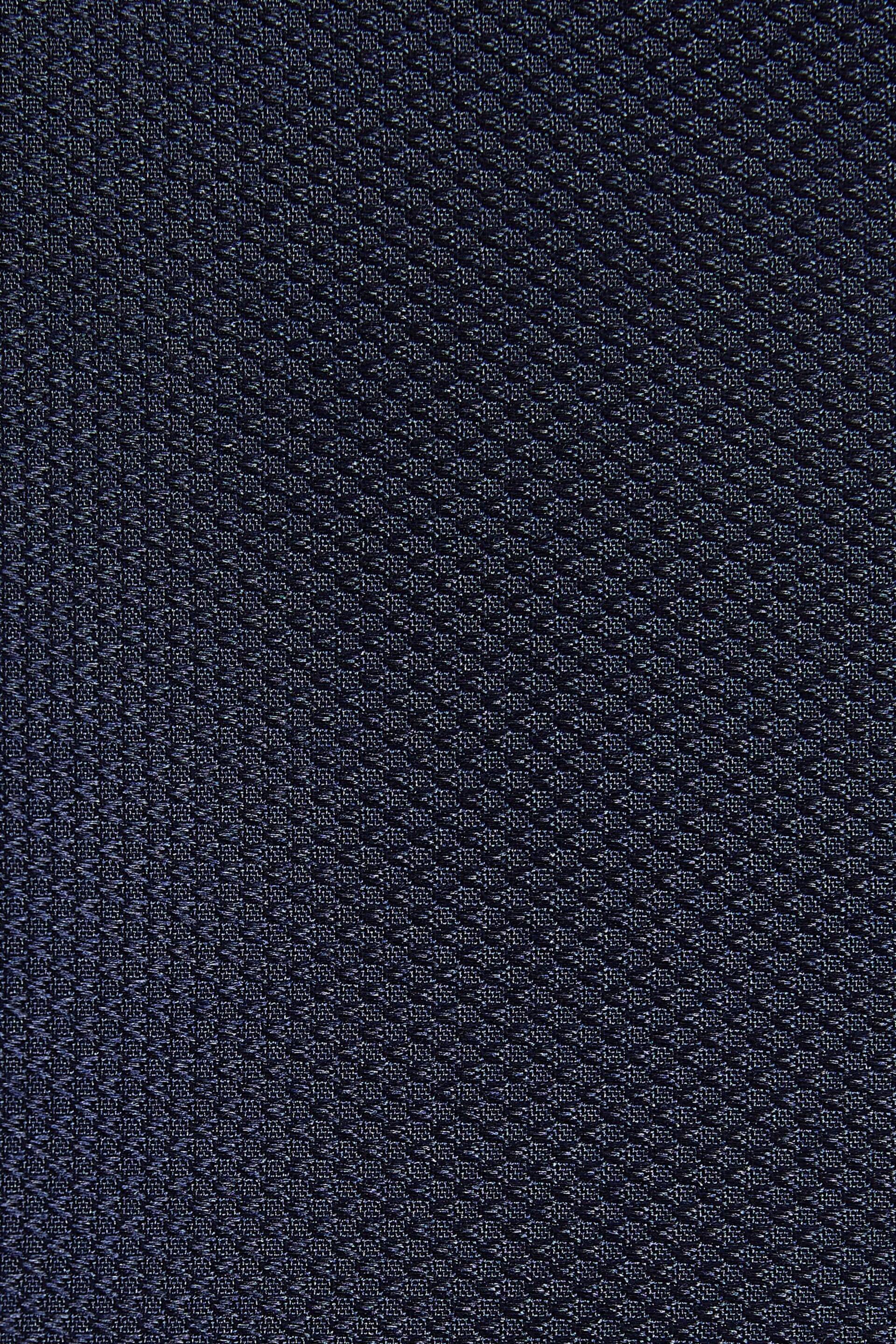 Navy Blue Textured Silk Lapel Pin And Pocket Square Set - Image 3 of 3