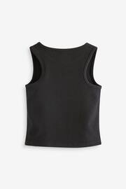 Black/White Mixed T-Shirts/Vests 3 Pack (3-16yrs) - Image 5 of 7