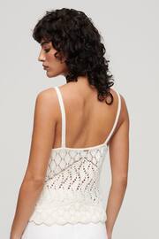 Superdry White Crochet Cami Top - Image 4 of 8
