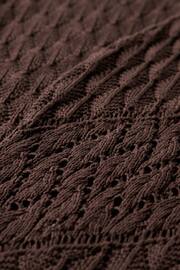 Superdry Brown Crochet Halter Maxi Dress - Image 4 of 4