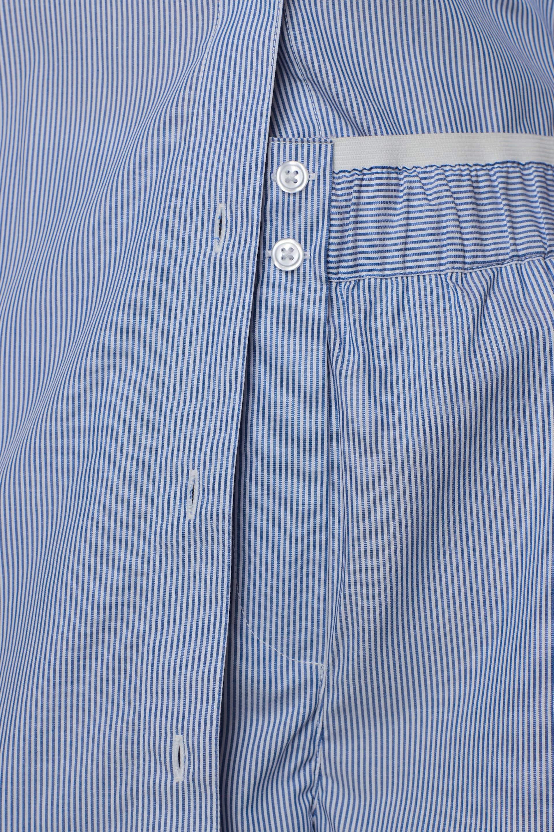 Blue/White Oversized Boy Striped Shorts - Image 5 of 5