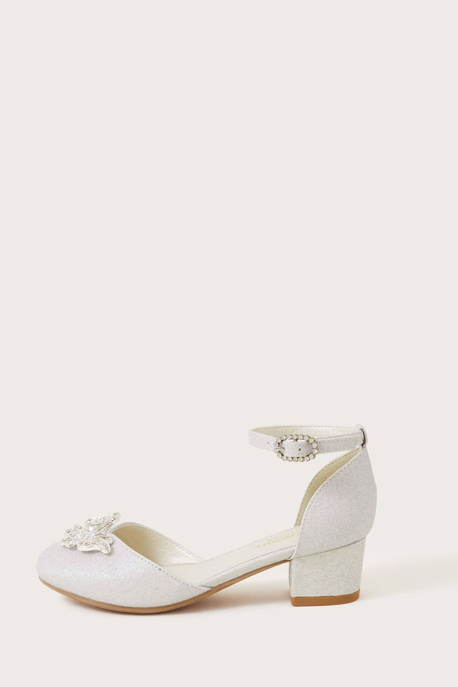 Monsoon Silver Butterfly Gem Two Part Heels - Image 1 of 3
