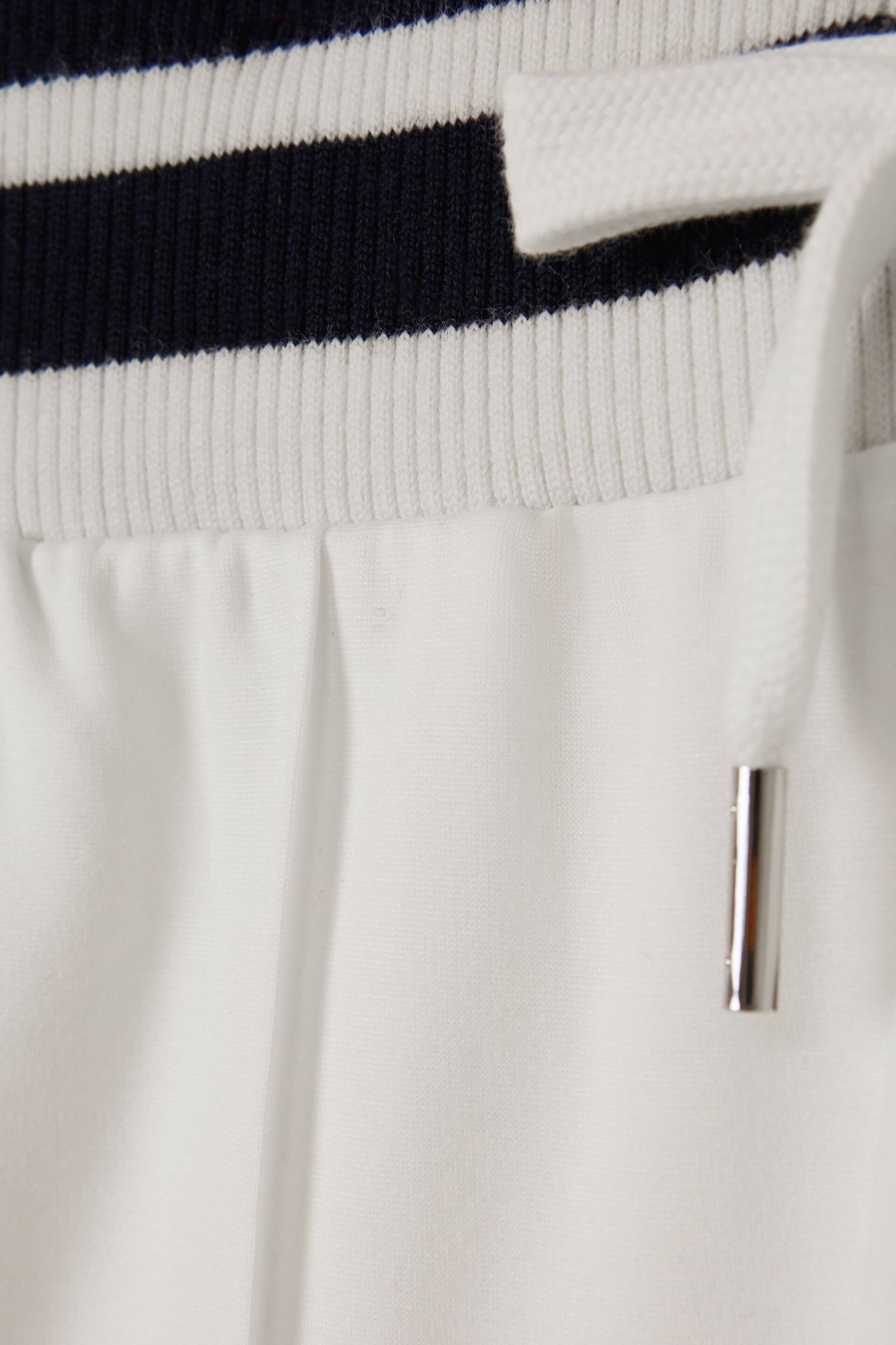 Reiss Navy/Ivory Lexi Striped Drawstring Waistband Joggers - Image 6 of 6