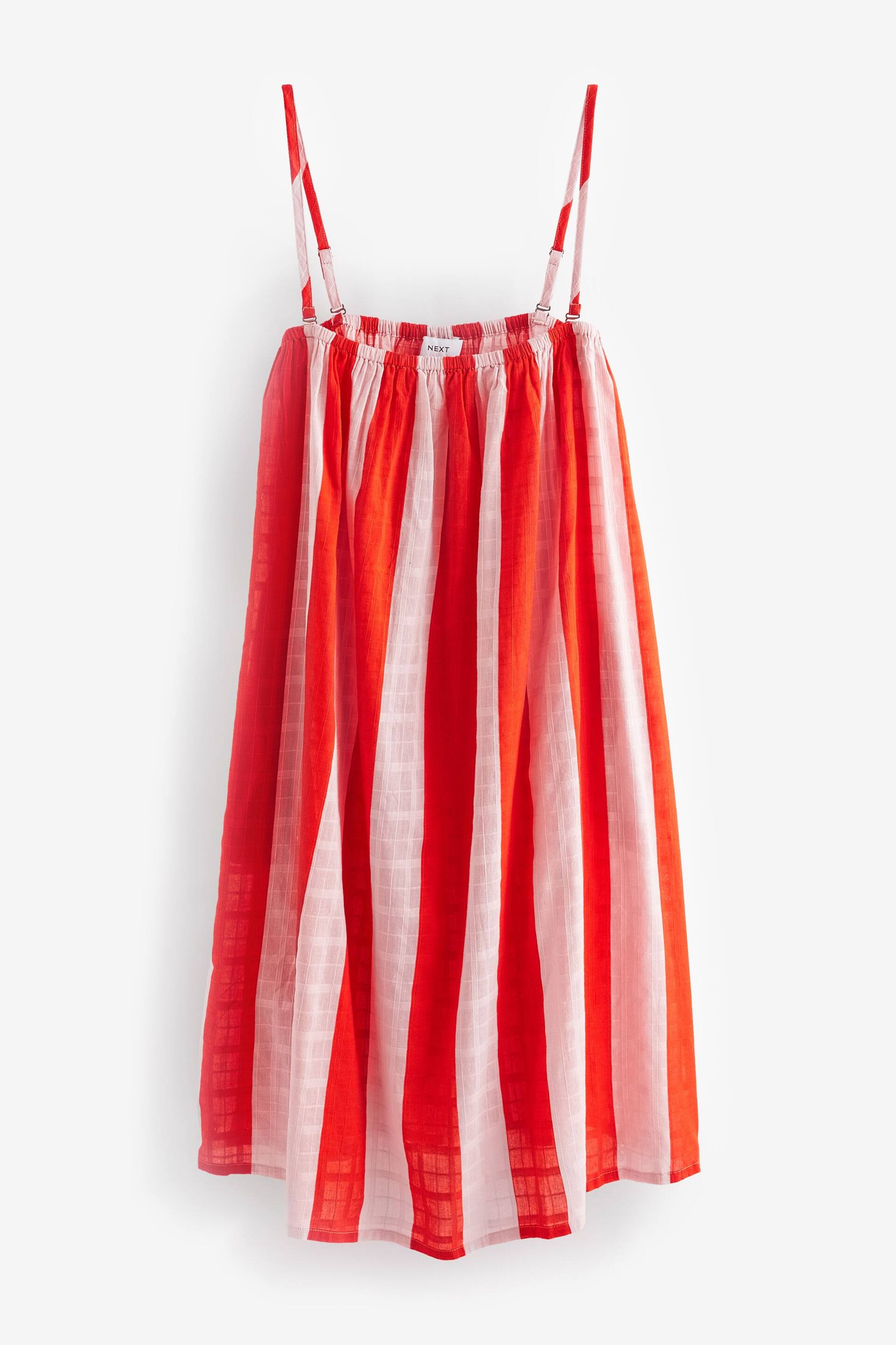 Red/Pink Stripe Bandeau Mini Dress - Image 6 of 7