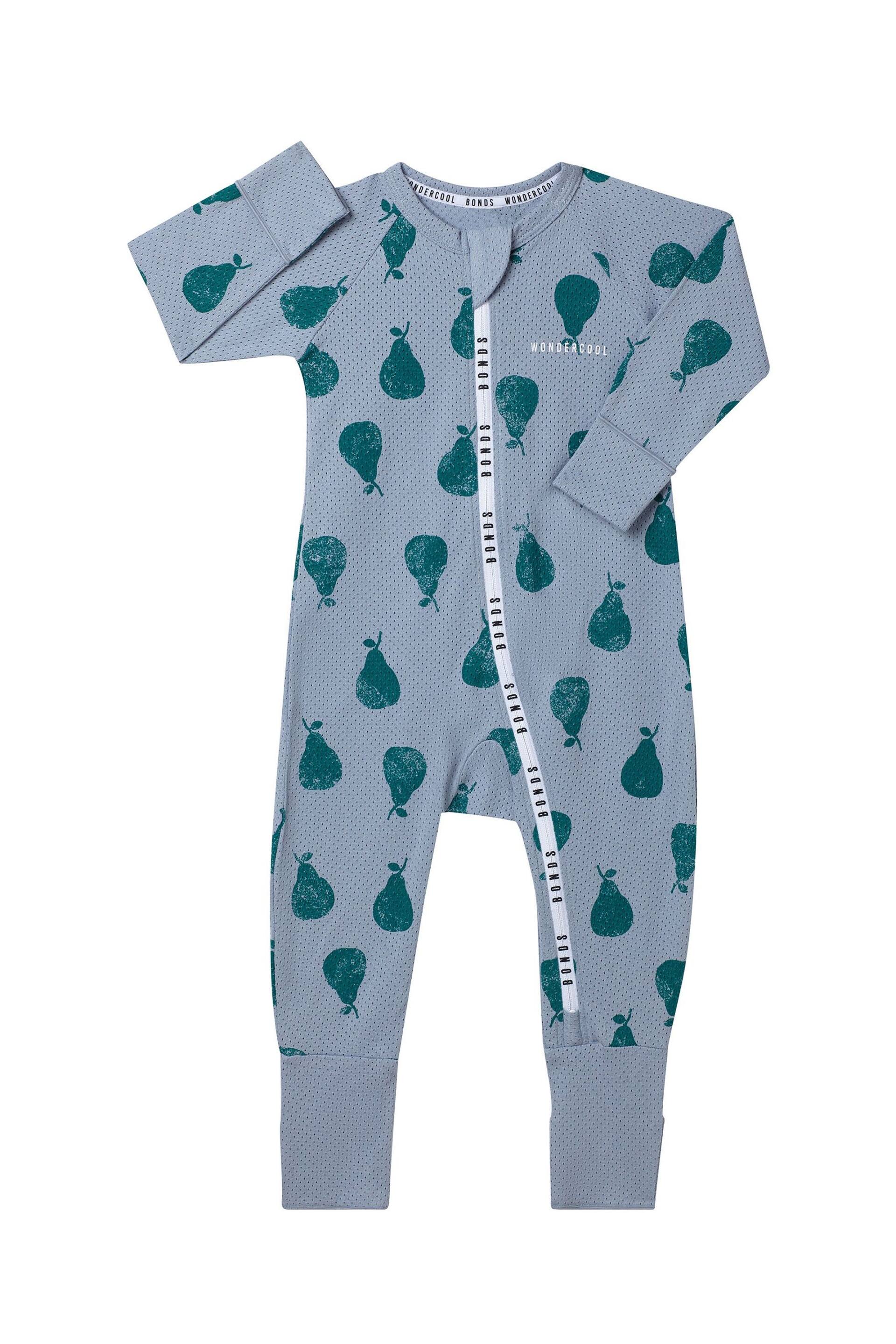 Bonds Blue Fruit Design Zip Sleepsuit - Image 1 of 2