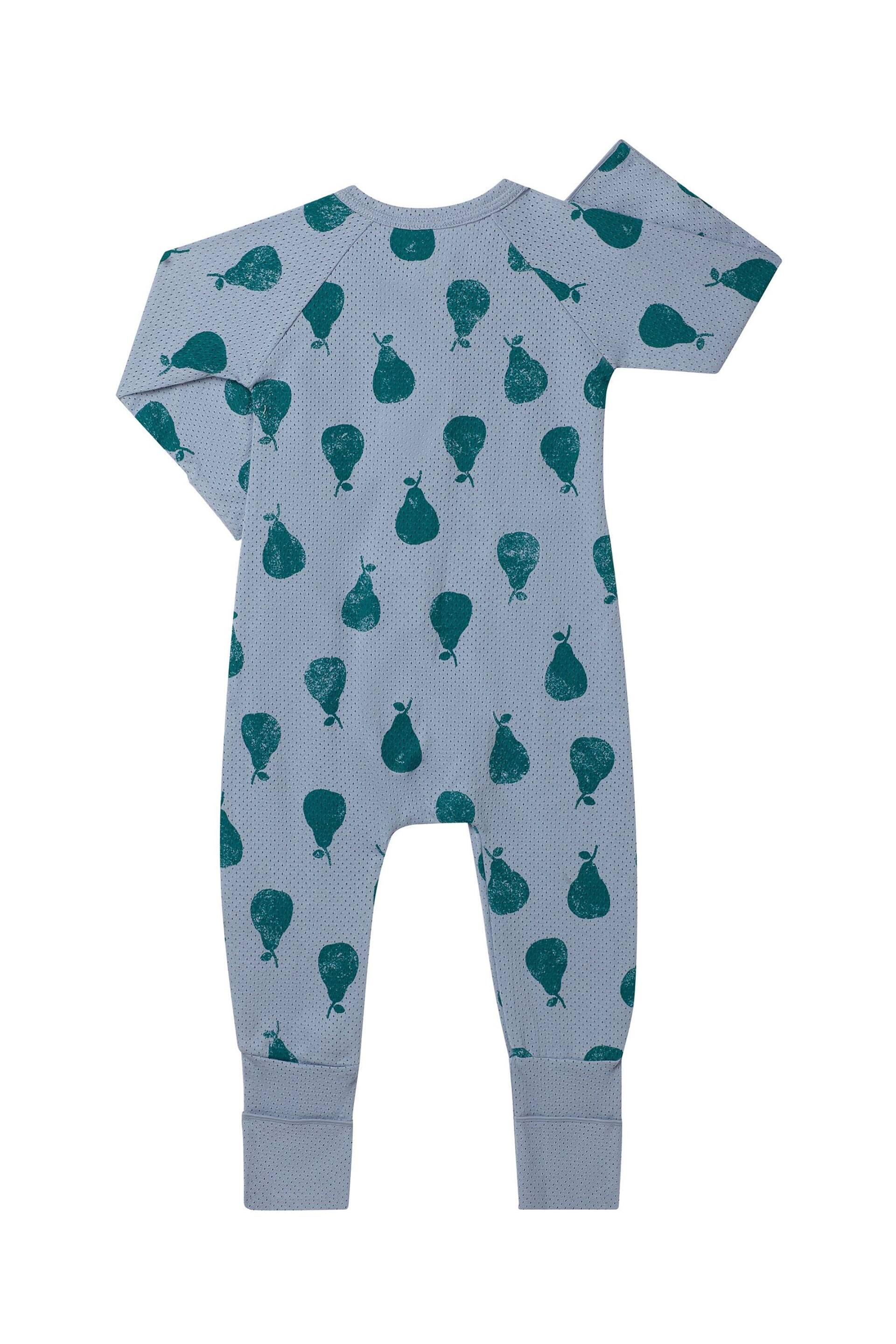 Bonds Blue Fruit Design Zip Sleepsuit - Image 2 of 2