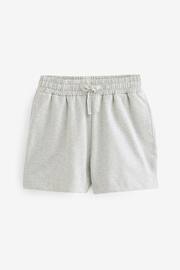self. Grey Cotton Blend Shorts - Image 7 of 8