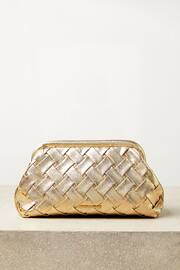 Lipsy Gold Pouch Clutch Bag - Image 4 of 5