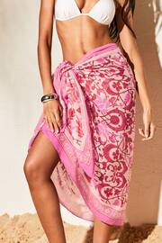 Lipsy Pink Paisley Multi Way Sarong - Image 1 of 5