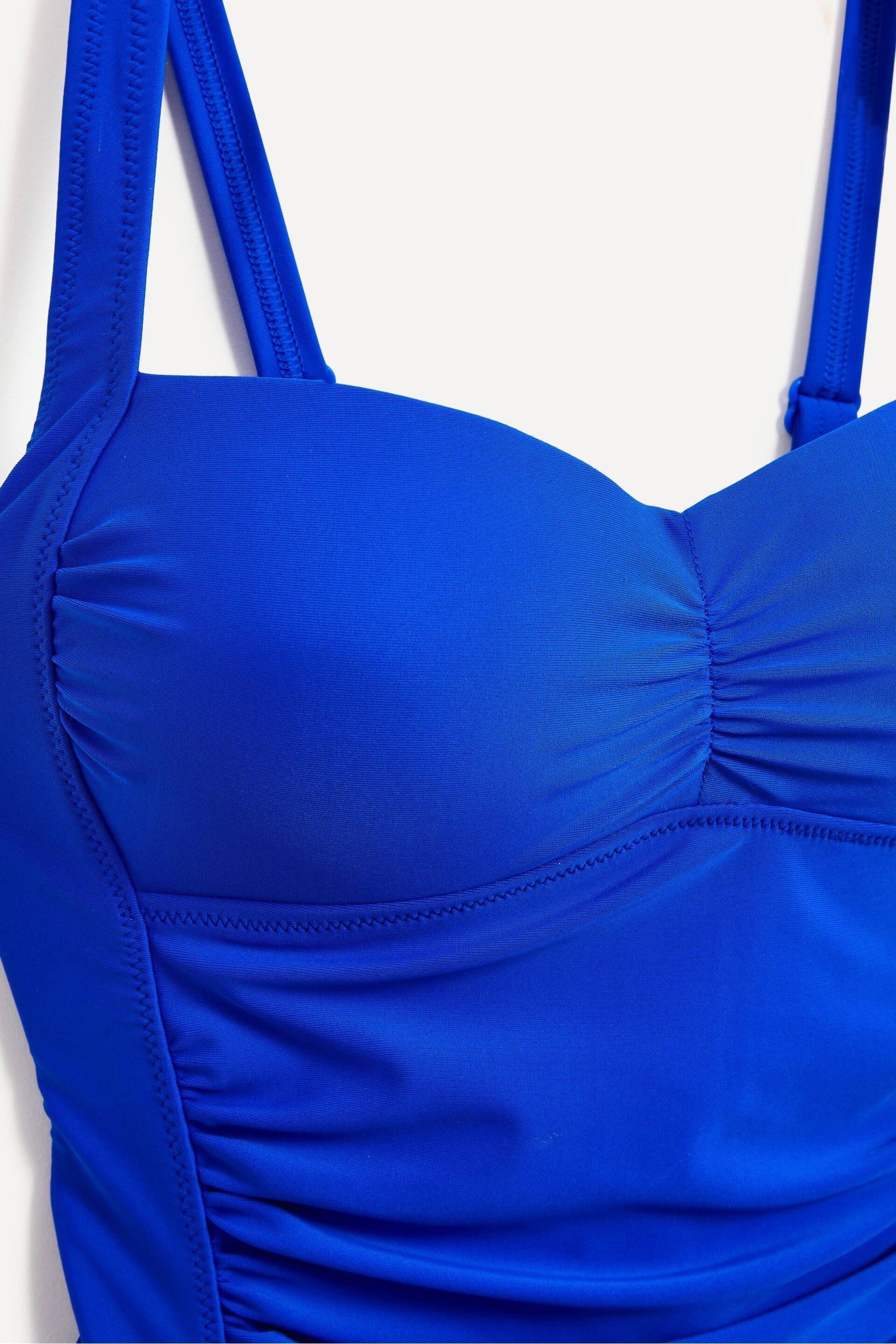 Linzi Blue Miami Tummy Control Ruched Swimsuit - Image 4 of 5
