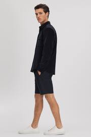 Reiss Navy Sussex Relaxed Drawstring Shorts - Image 3 of 6