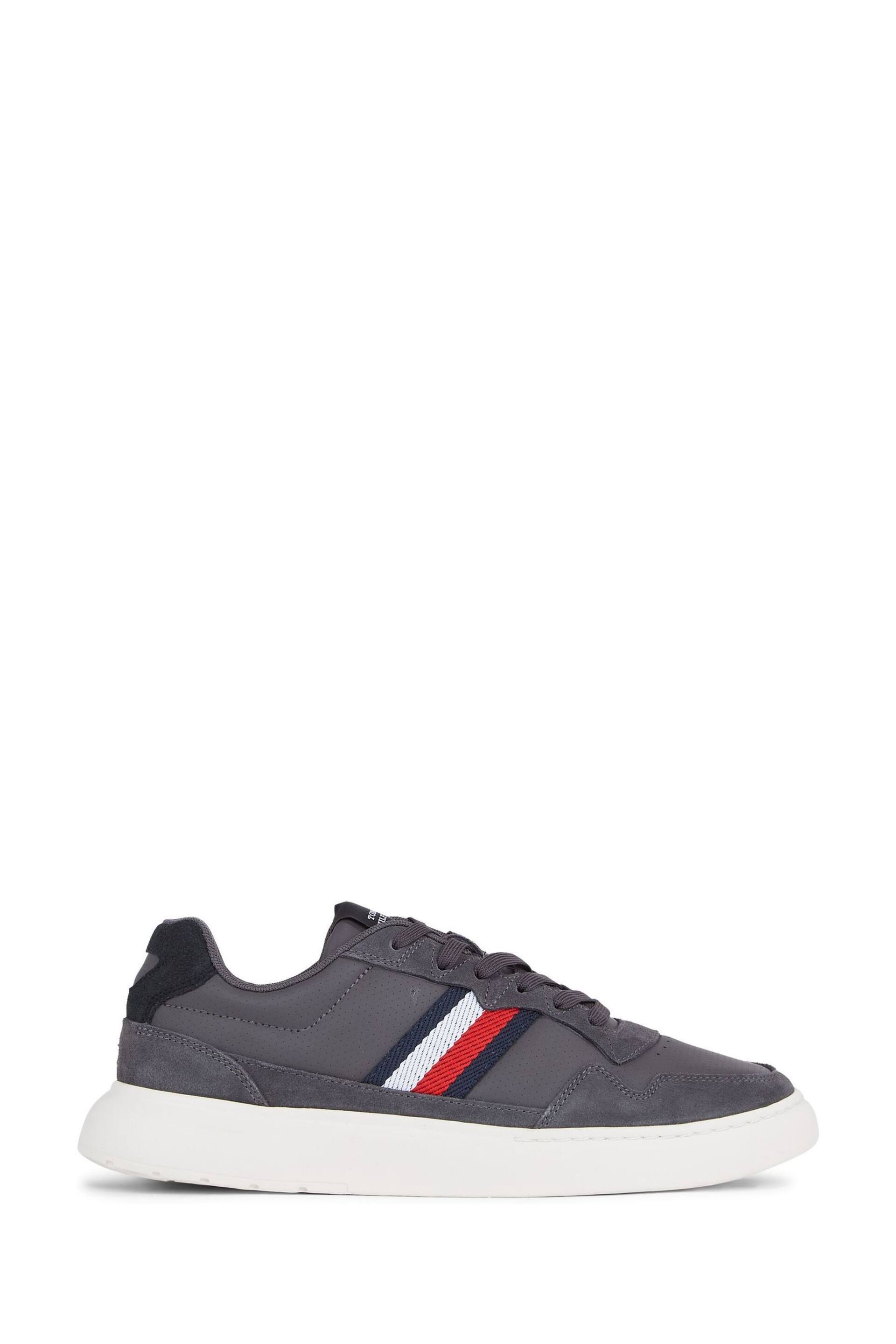 Tommy Hilfiger Silver Mix Stripes Sneakers - Image 3 of 5