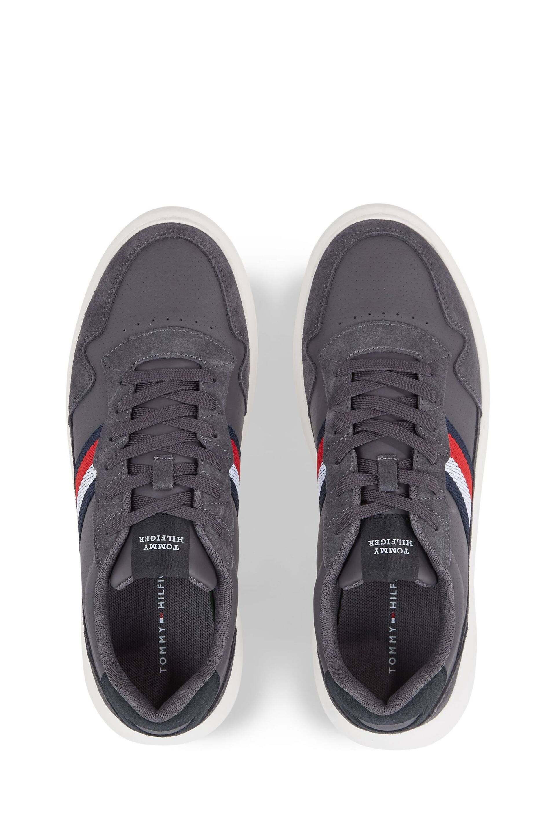 Tommy Hilfiger Silver Mix Stripes Sneakers - Image 4 of 5