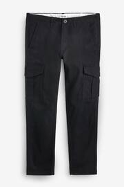 JACK & JONES Black Slim Leg Cuffed Cargo Trousers - Image 6 of 6