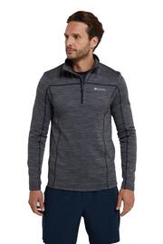 Mountain Warehouse Grey Mens Finsbury Active Half Zip Midlayer Fleece - Image 7 of 10