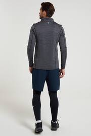 Mountain Warehouse Grey Mens Finsbury Active Half Zip Midlayer Fleece - Image 8 of 10