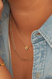 Hot Diamonds X JJ Gold Tone Butterfly Necklace - Image 3 of 3