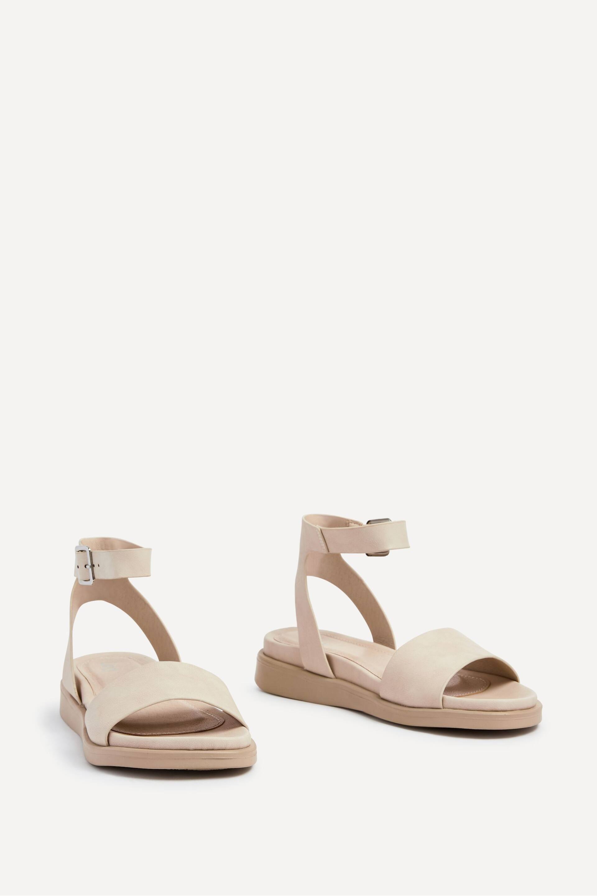Linzi Cream Kara Two-Part Footbed Sandals - Image 3 of 5
