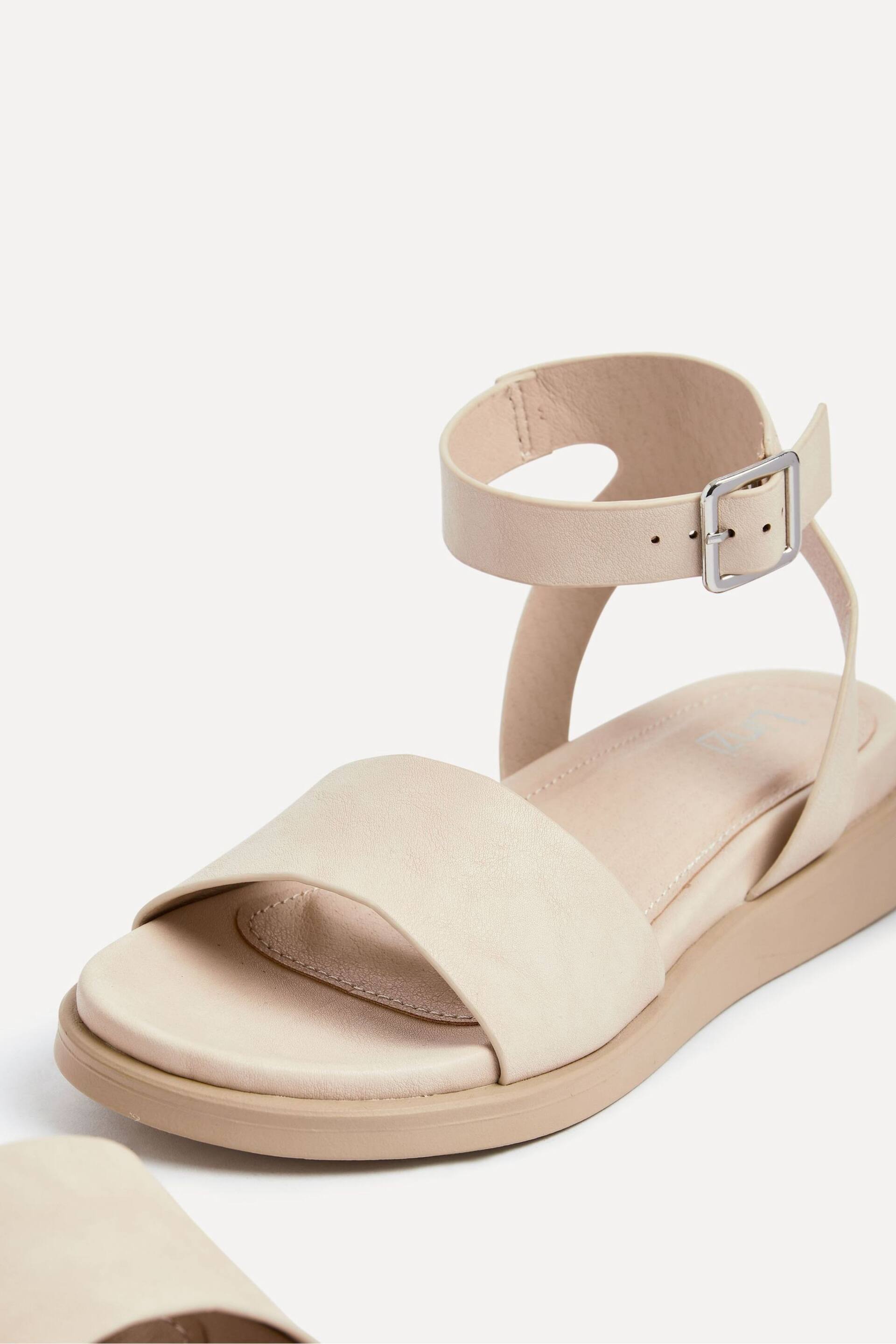 Linzi Cream Kara Two-Part Footbed Sandals - Image 5 of 5