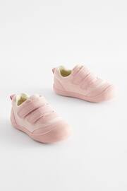 Pink Wide Fit (G) Crawler Trainers - Image 1 of 5