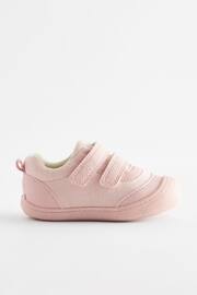 Pink Wide Fit (G) Crawler Trainers - Image 2 of 5
