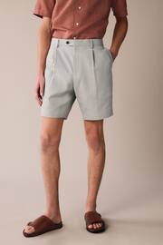 Light Grey Linen Shorts - Image 1 of 5