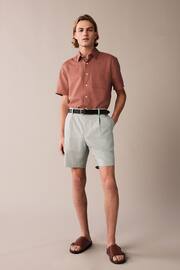 Light Grey Linen Shorts - Image 2 of 5