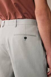 Light Grey Linen Shorts - Image 4 of 5