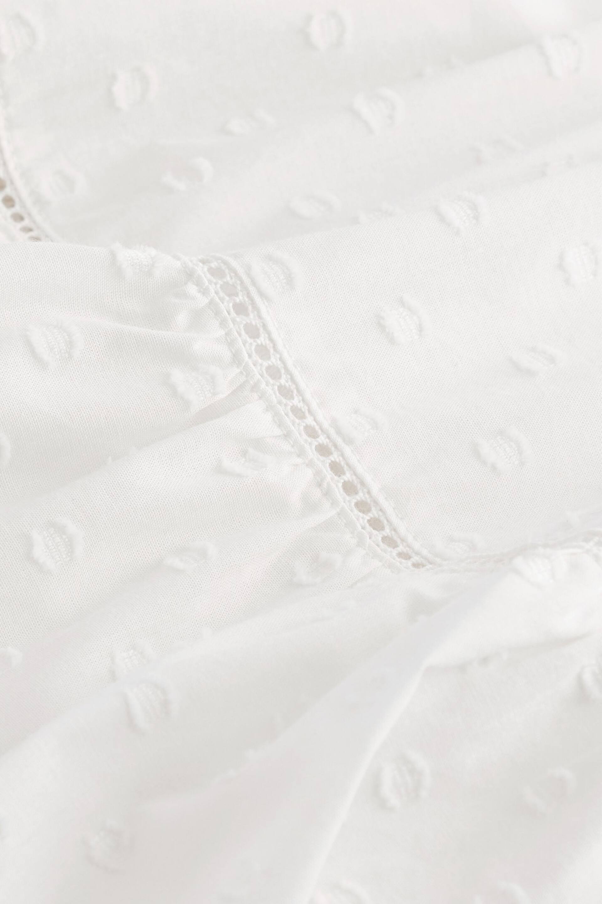 White Cotton Dobby Slip - Image 9 of 9